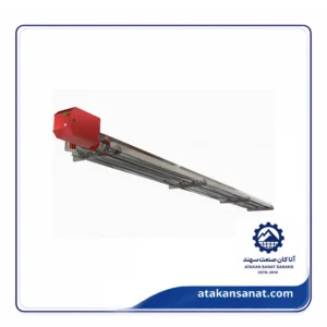 هیتر تابشی 20 کیلو وات مدل U طول با مشعل 240 سانت