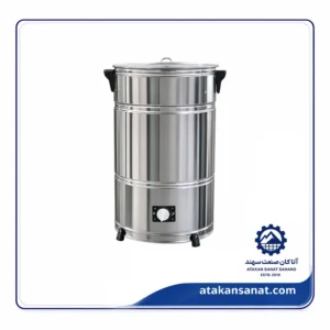کره گیر 100 لیتری استیل تایمر دار (پایین زن)