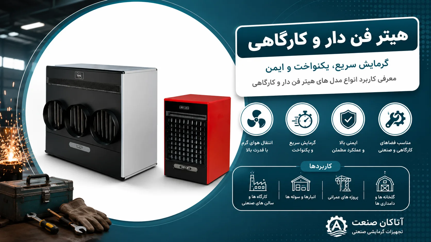 راهنمای خرید هیتر فندار کارگاهی